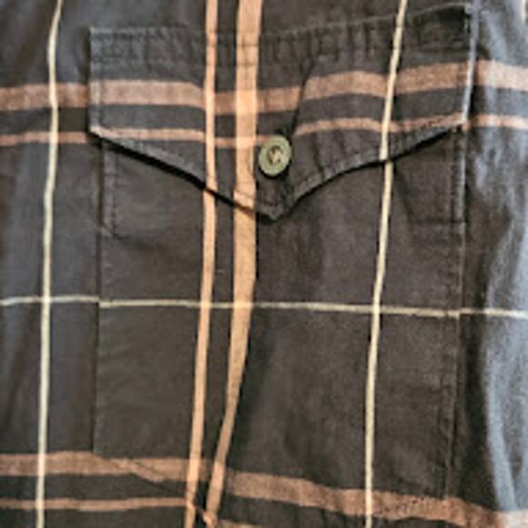 Size Small Wrangler Flex for comfort Dark blue/Pink button up - Picture 5 of 7